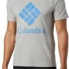 Columbia Men's Lodge Logo T-Shirt Columbia Grey/azure Blue -Columbia Sales Store unnamed file 2195