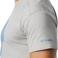 Columbia Men's Lodge Logo T-Shirt Columbia Grey/azure Blue -Columbia Sales Store unnamed file 2199