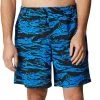 Columbia Men's Super Backcast Water Shorts Fossil Katuna Vibes Print