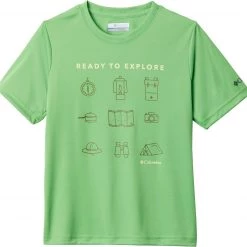 Columbia Boys' Grizzly Grove Graphic T-Shirt Green Boa Explore Icons