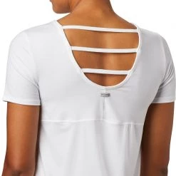 Columbia Women's Essential Elements Short Sleeve Shirt White -Columbia Sales Store unnamed file 2342