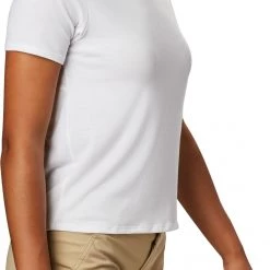 Columbia Women's Essential Elements Short Sleeve Shirt White -Columbia Sales Store unnamed file 2344