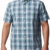 Columbia Men's Big & Tall Rapid Rivers II Short Sleeve Button Down Shirt Carnelian Red Large Plaid -Columbia Sales Store unnamed file 2391
