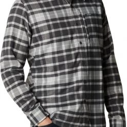 Columbia Men's Outdoor Elements II Flannel Night Tide Grid Plaid -Columbia Sales Store unnamed file 2404