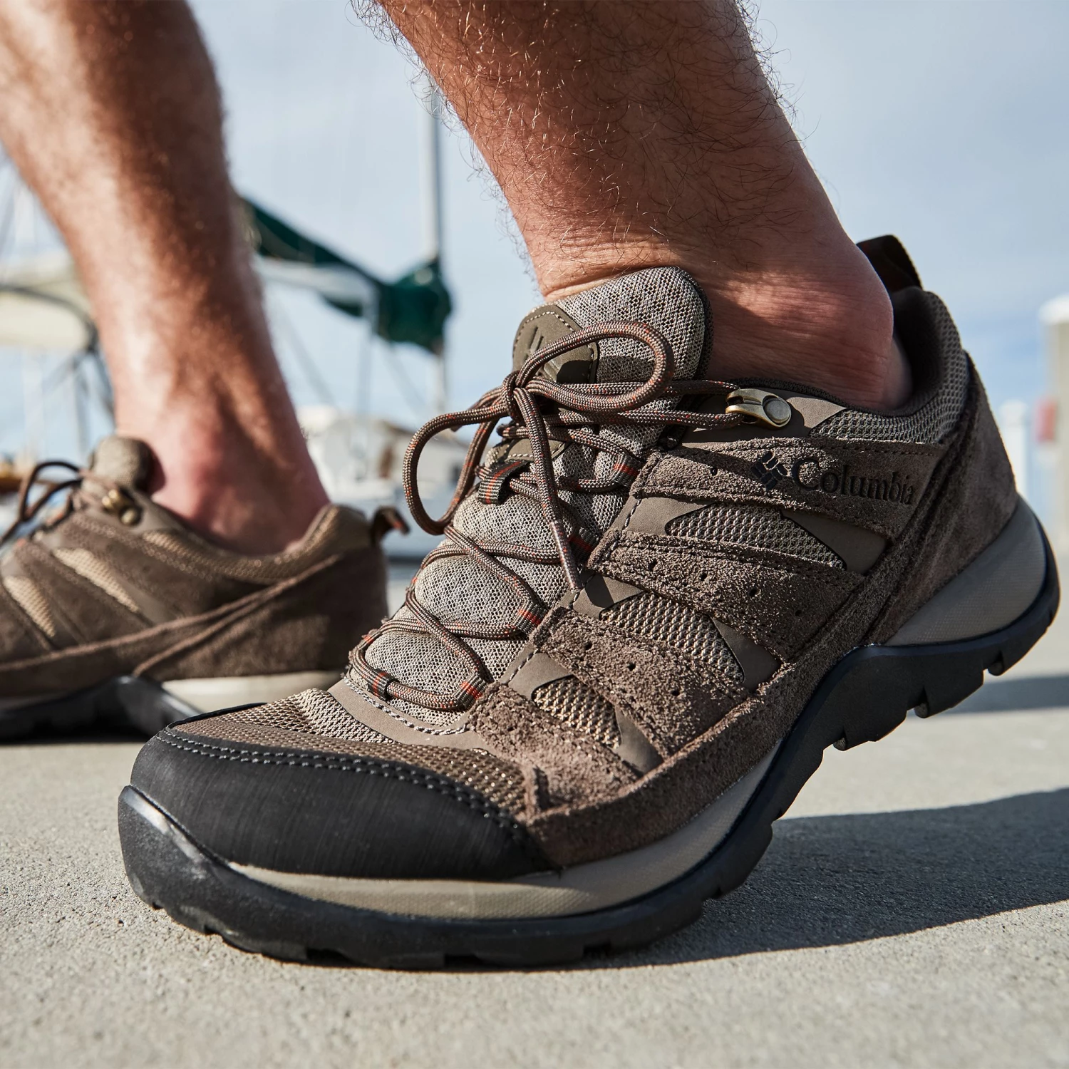 Columbia Men's Redmond V2 Hiking Shoes Pebble 10 Columbia Men's Redmond V2 Hiking Shoes Pebble - Image 8