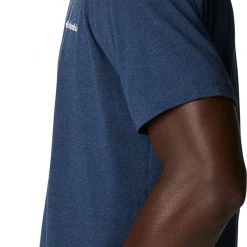Columbia Men's Tech Trail Graphic T-Shirt Colg Nvy Hth/offgrd Grphc -Columbia Sales Store unnamed file 2439