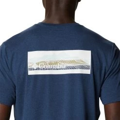 Columbia Men's Tech Trail Graphic T-Shirt Colg Nvy Hth/offgrd Grphc -Columbia Sales Store unnamed file 2440