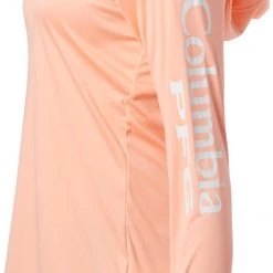 Columbia Women's PFG Tidal Tee Hoodie White/cirrus Grey Logo -Columbia Sales Store unnamed file 2534