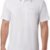 Columbia Men's Mist Trail Short Sleeve Polo White -Columbia Sales Store unnamed file 2556