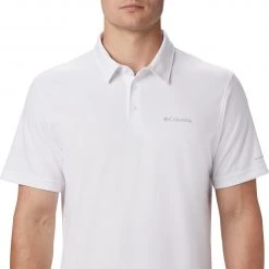 Columbia Men's Mist Trail Short Sleeve Polo White -Columbia Sales Store unnamed file 2560