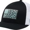 Columbia PFG Fish Flag Mesh Snapback Hat For Women Black/white