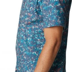 Columbia Men's Brentyn Trail II Short Sleeve Shirt Deep Marine Dtty Disguise -Columbia Sales Store unnamed file 2602