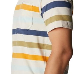 Columbia Men's Glendoveer Pocket Short Sleeve T-Shirt Chalk Everyday Stripe -Columbia Sales Store unnamed file 2628