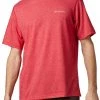 Columbia Men's Thistletown Park Crew T-Shirt - Big & Tall Mountain Red Heather -Columbia Sales Store unnamed file 2631