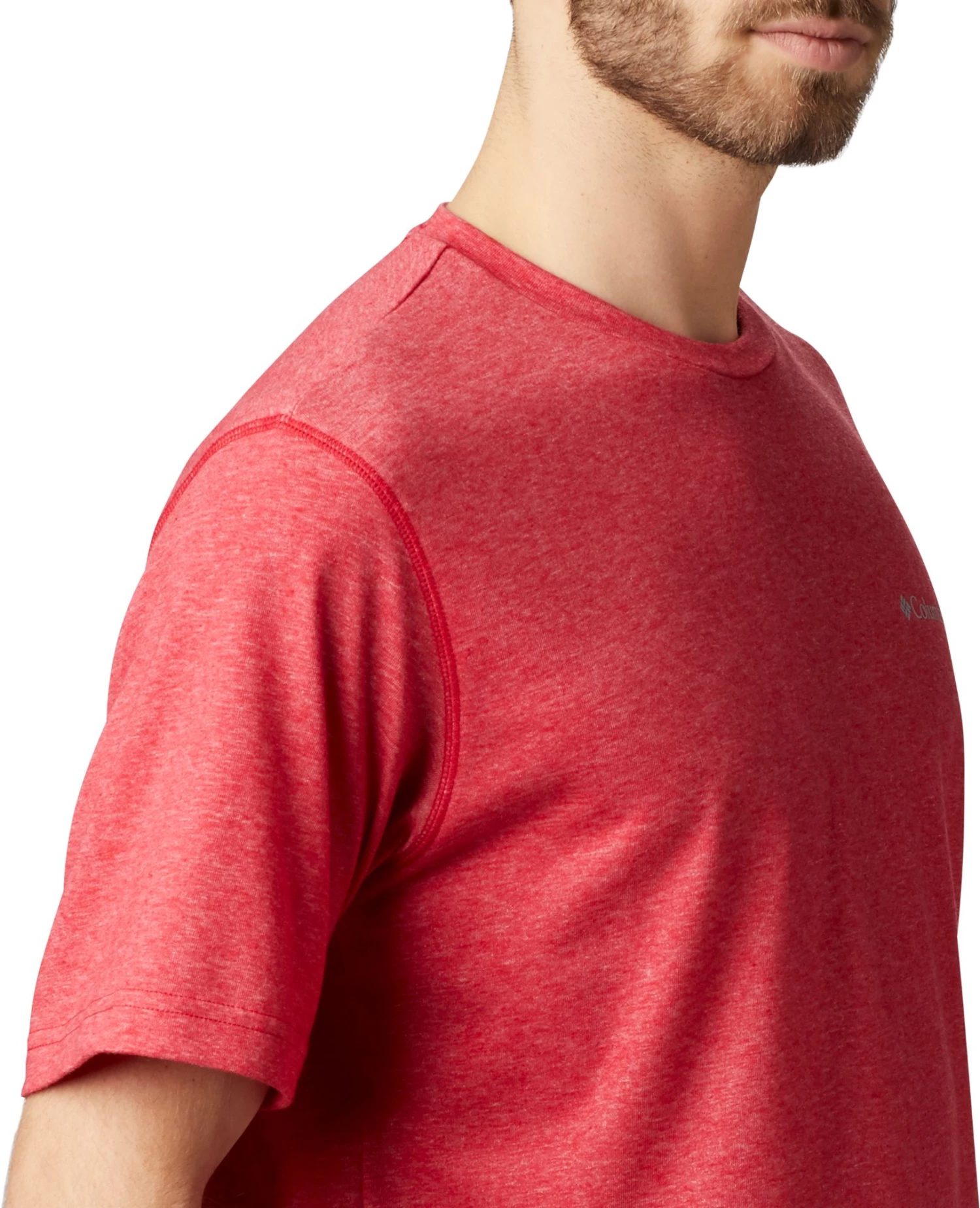 Columbia Men's Thistletown Park Crew T-Shirt - Big & Tall Mountain Red Heather 7 Columbia Men's Thistletown Park Crew T-Shirt - Big & Tall Mountain Red Heather - Image 5
