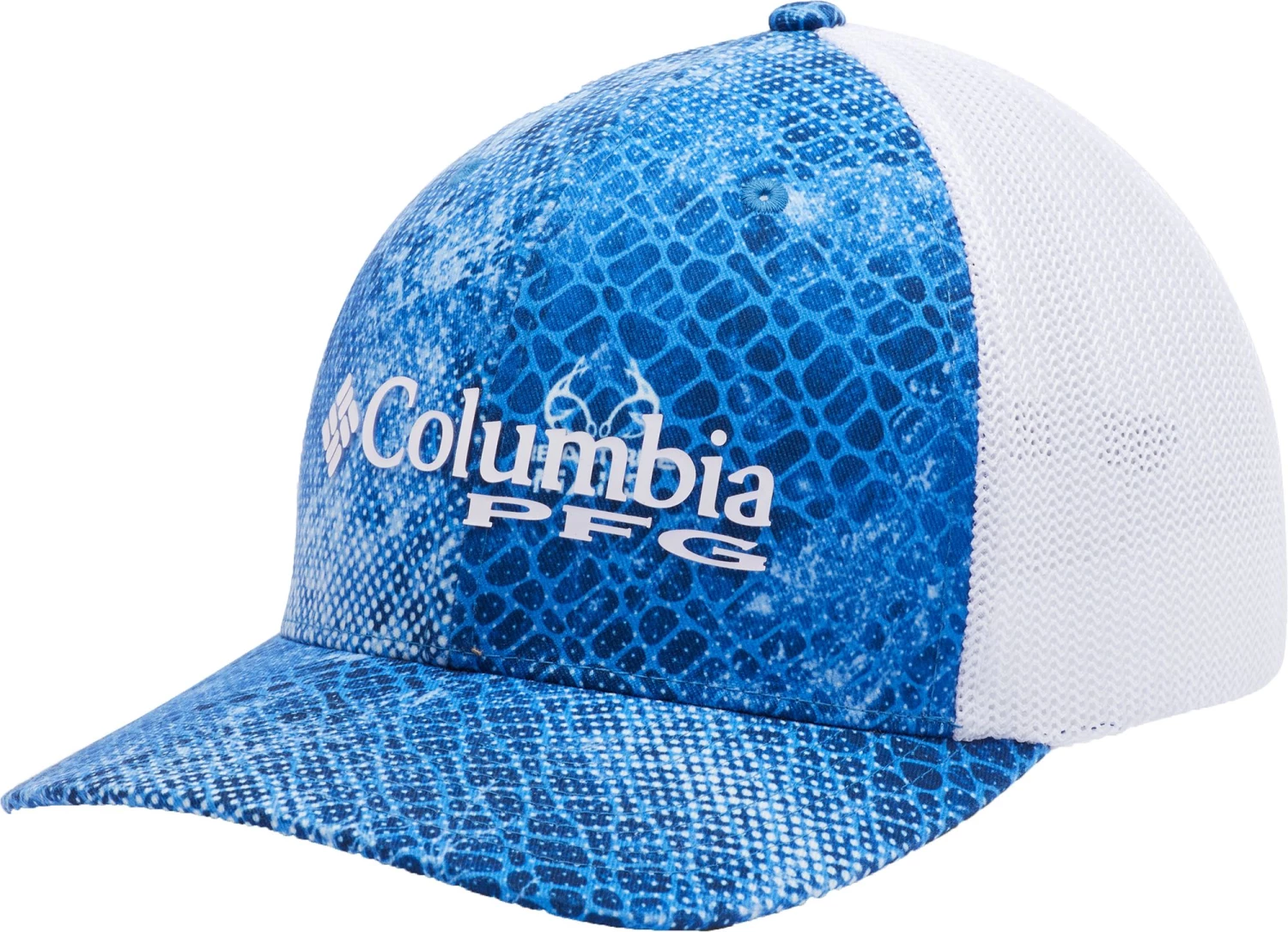 Columbia Men's Camo Mesh Ball Cap Hat Harbor Blue/realtree Mako 3 Columbia Men's Camo Mesh Ball Cap Hat Harbor Blue/realtree Mako