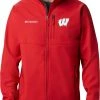 Columbia Men's Wisconsin Badgers Red Ascender Jacket
