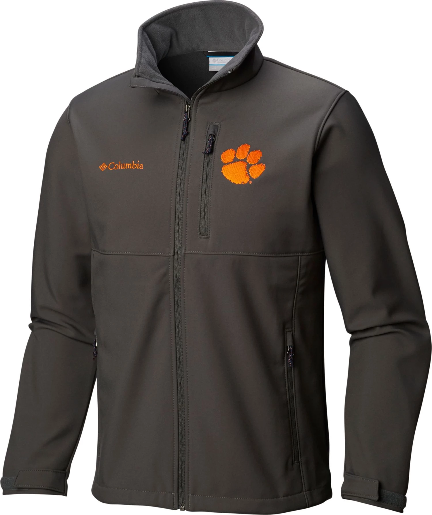 Columbia Men's Clemson Tigers Grey Ascender Jacket 3 Columbia Men's Clemson Tigers Grey Ascender Jacket