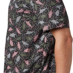 Columbia Men's PFG Super Slack Tide Short Sleeve Shirt Vivid Blue Palaka -Columbia Sales Store unnamed file 2697