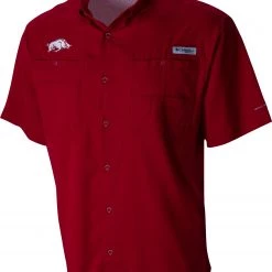 Columbia Men's Arkansas Razorbacks Cardinal Tamiami Performance Shirt