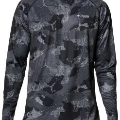 Columbia Men's Super Terminal Tackle Long Sleeve Shirt Black Gamefish Camo