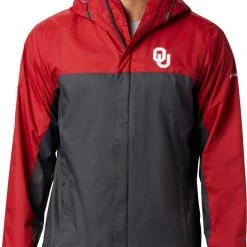 Columbia Men's Oklahoma Sooners Crimson Glennaker Storm Jacket
