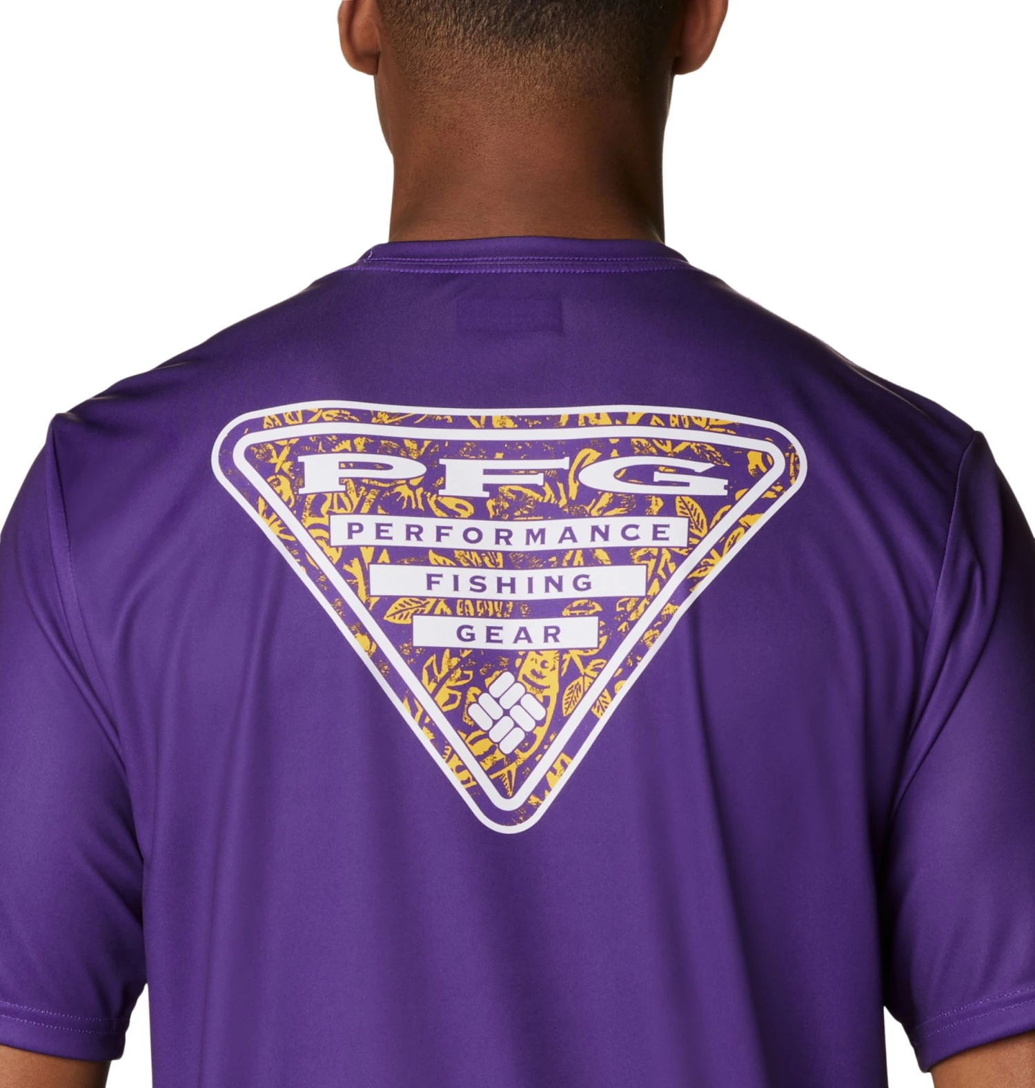 Columbia Men's LSU Tigers Purple Terminal Tackle Shirt 6 Columbia Men's LSU Tigers Purple Terminal Tackle Shirt - Image 4