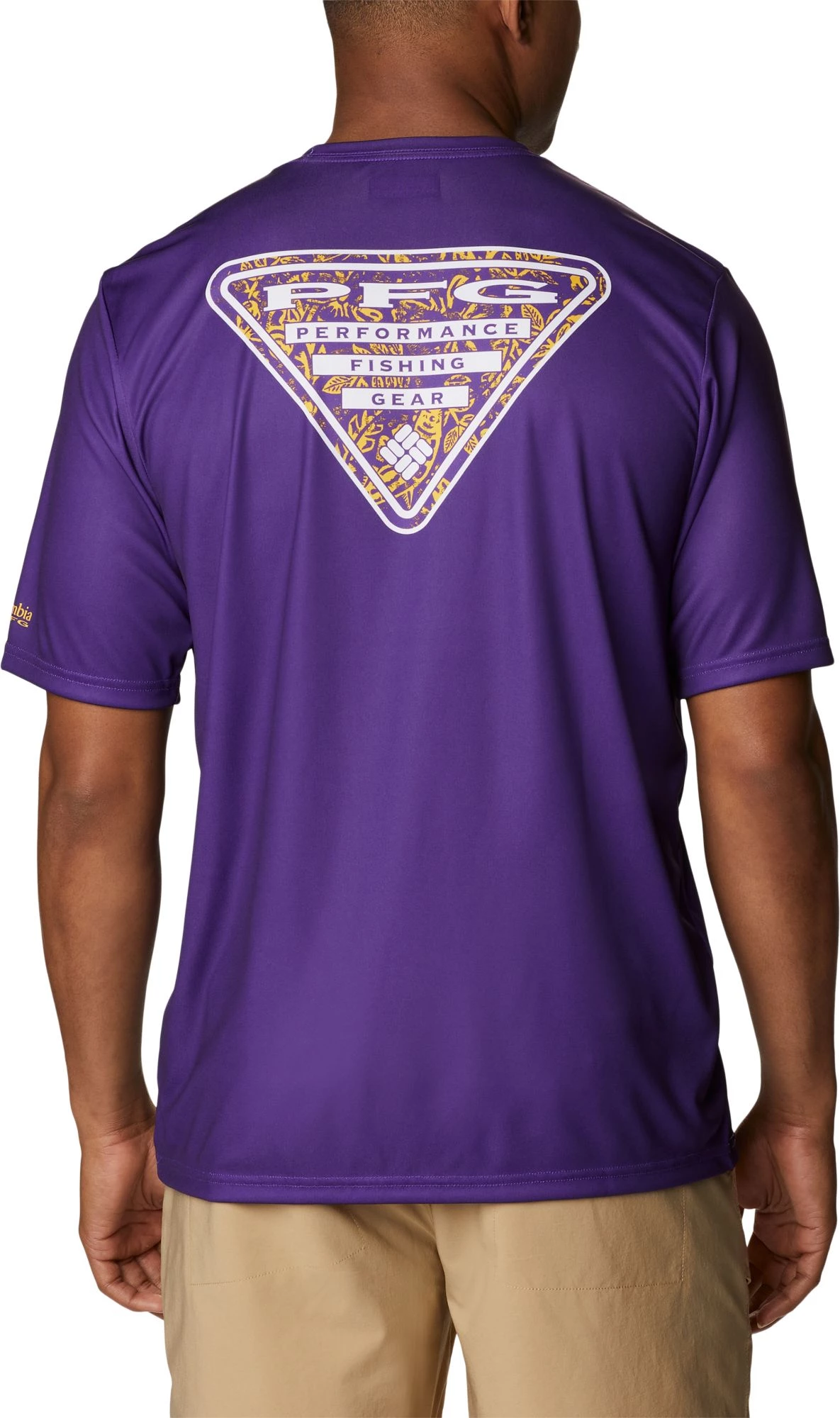 Columbia Men's LSU Tigers Purple Terminal Tackle Shirt 7 Columbia Men's LSU Tigers Purple Terminal Tackle Shirt - Image 5