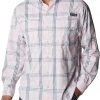Columbia Men's PFG Super Tamiami Long Sleeve Shirt Metal Gingham -Columbia Sales Store unnamed file 2790