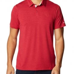 Columbia Men's Oklahoma Sooners Crimson Tech Trail Polo
