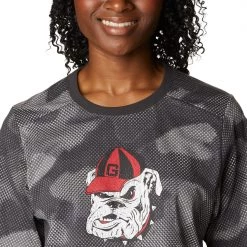 Columbia Women's Georgia Bulldogs Grey Park Box Shirt -Columbia Sales Store unnamed file 2811