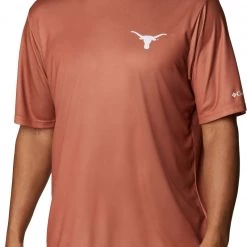 Columbia Men's Texas Longhorns Orange Terminal Tackle Shirt