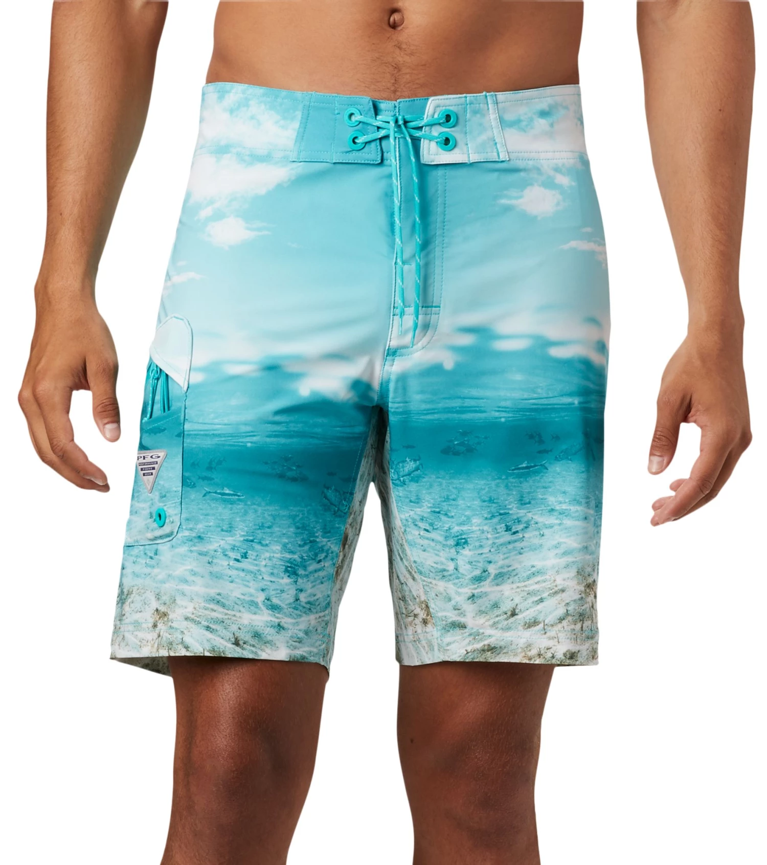 Columbia Men's PFG Offshore II Board Shorts Bright Aqua Inshore 2 Columbia Men's PFG Offshore II Board Shorts Bright Aqua Inshore