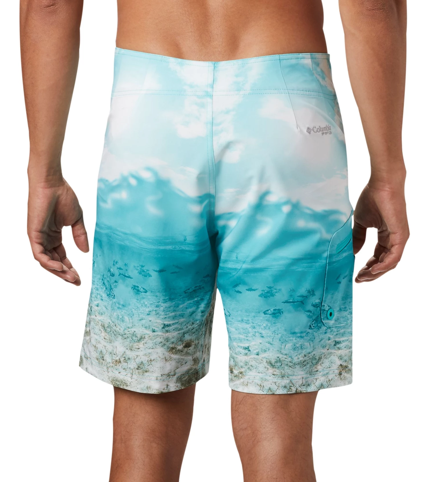 Columbia Men's PFG Offshore II Board Shorts Bright Aqua Inshore 3 Columbia Men's PFG Offshore II Board Shorts Bright Aqua Inshore - Image 2