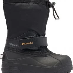 Columbia Little Kids' Powderbug Forty Winter Boots For Boys' Black/orange