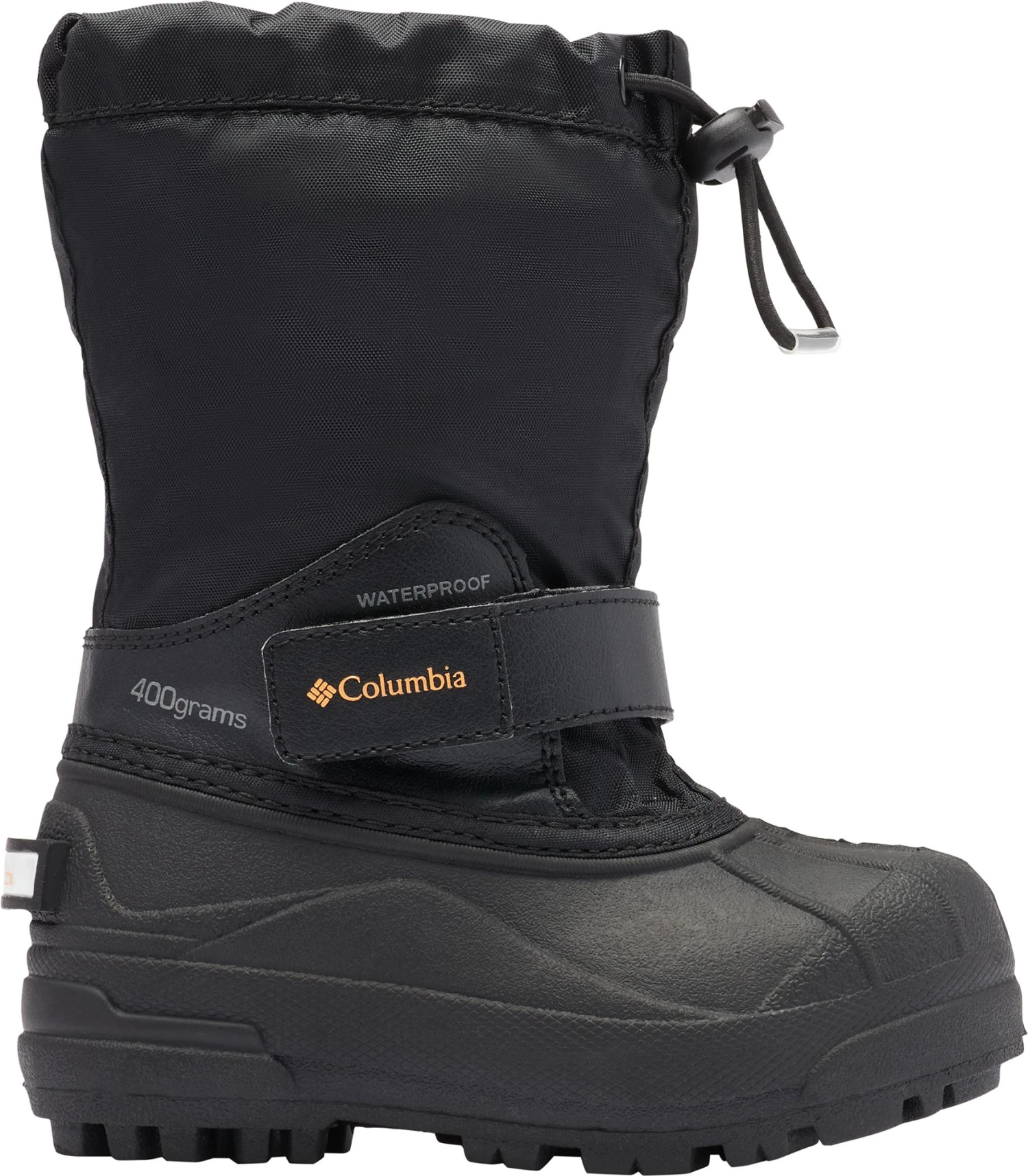 Columbia Little Kids' Powderbug Forty Winter Boots For Boys' Black/orange 3 Columbia Little Kids' Powderbug Forty Winter Boots For Boys' Black/orange