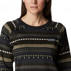 Columbia Women's Sweater Weather Crewneck Sweater Marionberry Rocky Mt Prnt -Columbia Sales Store unnamed file 2851