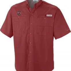 Columbia Men's South Carolina Gamecocks Garnet Tamiami Shirt