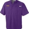 Columbia Men's LSU Tigers Purple Tamiami Performance Shirt 2 Columbia Men's LSU Tigers Purple Tamiami Performance Shirt -Columbia Sales Store unnamed file 2924