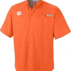 Columbia Men's Clemson Tigers Orange Tamiami Performance Shirt 5 Columbia Men's Clemson Tigers Orange Tamiami Performance Shirt -Columbia Sales Store unnamed file 2926