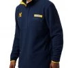 Columbia Men's Michigan Wolverines Blue Harborside Fleece Pullover -Columbia Sales Store unnamed file 2927