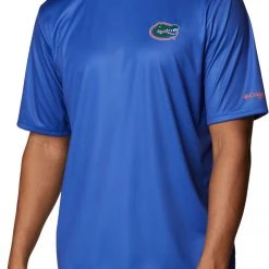 Columbia Men's Florida Gators Blue Terminal Tackle Shirt