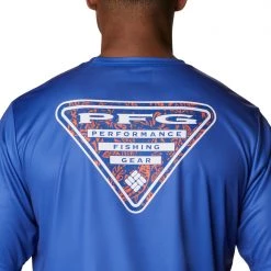 Columbia Men's Florida Gators Blue Terminal Tackle Shirt -Columbia Sales Store unnamed file 2945