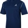 Columbia Men's Atlanta Braves Navy Shotgun Polo