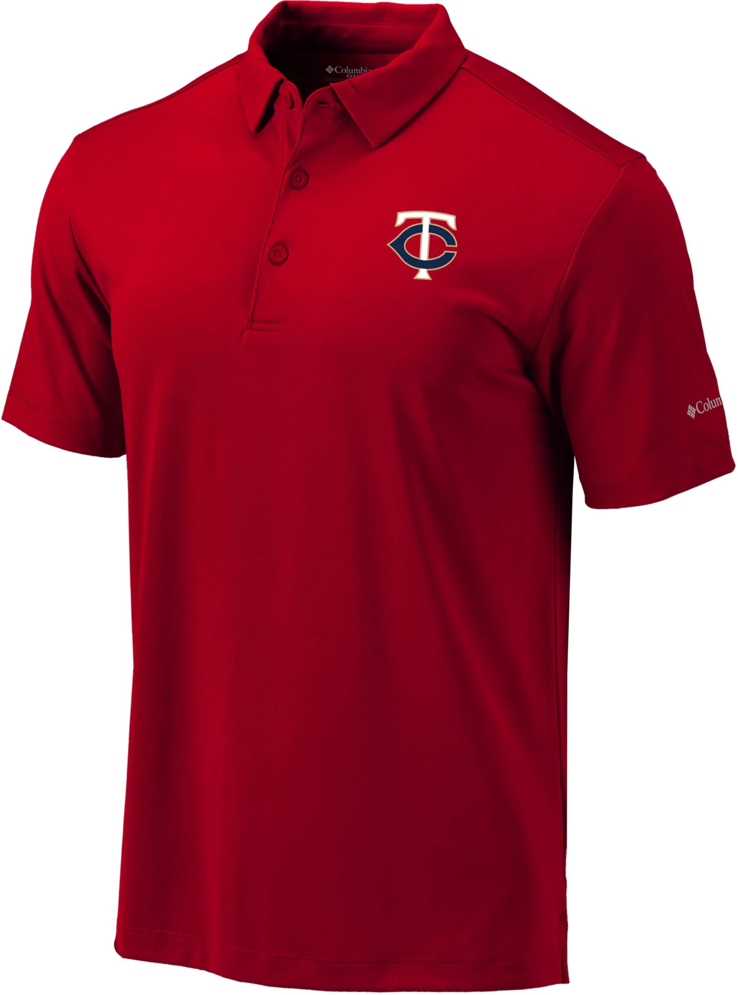 Columbia Men's Minnesota Twins Red Drive Performance Polo 3 Columbia Men's Minnesota Twins Red Drive Performance Polo
