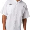 Columbia Men's Georgia Bulldogs Tamiami Performance White Shirt -Columbia Sales Store unnamed file 2979