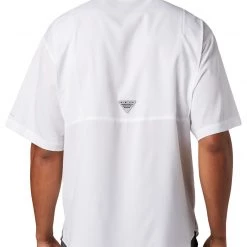 Columbia Men's Georgia Bulldogs Tamiami Performance White Shirt -Columbia Sales Store unnamed file 2980