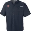 Columbia Men's Auburn Tigers Blue Tamiami Performance Shirt