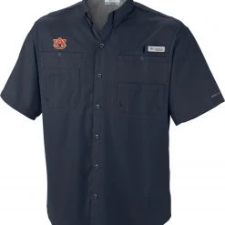 Columbia Men's Auburn Tigers Blue Tamiami Performance Shirt