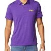 Columbia Men's LSU Tigers Purple Tech Trail Polo